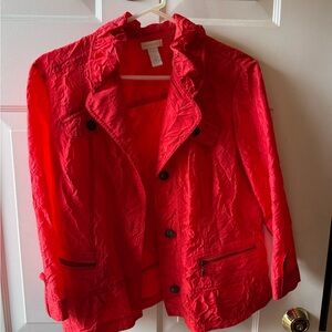 Chico's Vibrant Red Blazer